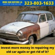 Invest more money in repairing my old car again or get rid of it